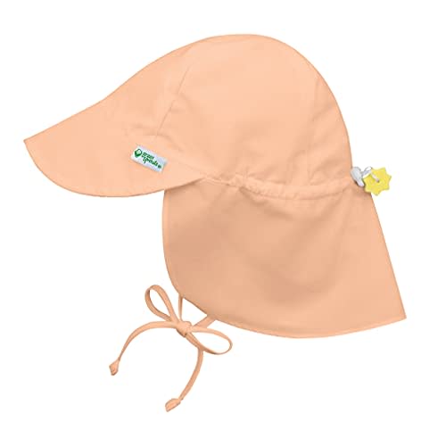 Green Sprouts Unisex-Baby Flap Sun Protection Swim HatHat in Coral