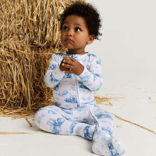 Hudson Convertible One Piece Blue - Posh Peanut | Maisonette