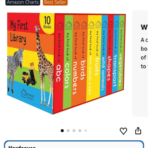 My First Library: Boxset of 10 Board Books for Kids