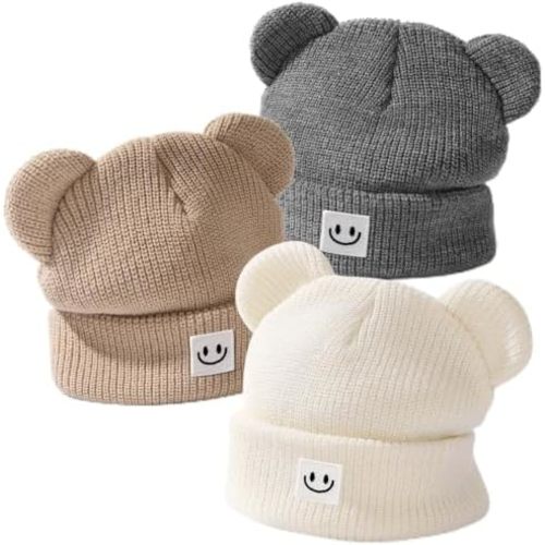 FURTALK Baby Beanie with Bear Ear Toddler Infant Winter Hat Warm Knit