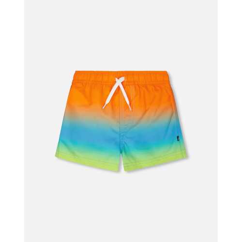 Boardshorts Orange Blue And Green Gradient