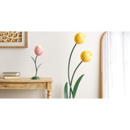 Metal Tulip Figural Table Lamp - World Market