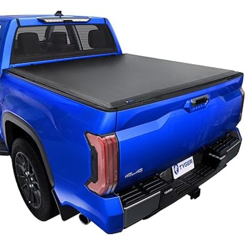 Tyger Auto T1 Soft Roll-up Truck Bed Tonneau Cover Compatible with 2022-2026 Toyota Tundra | 6.5' (79") Bed | TG-BC1T9063