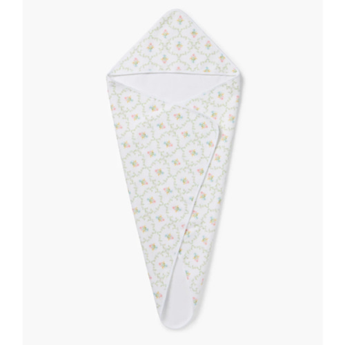 Hooded Towel - Pastel Trellis