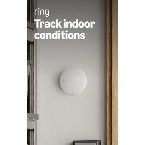 Ring Sensors: Temperature & Humidity Sensor – Instant notifications, help protect against mold, on Amazon Sidewalk, no base station needed