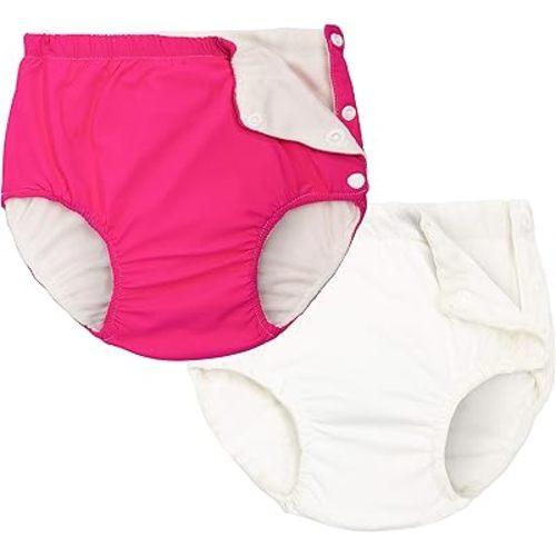 Joyo roy Swim Diapers Infant Toddler Reusable Swim Diaper Medium 6-12 Months Large Water Diapers with Snaps Reusable Baby Swimming Diaper Washable Waterproof Baby Pool Essentials for Girls and Boys