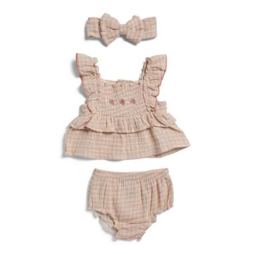3pc Newborn Girls Strawberry Ruffle Bubble Set With Headband | Kids & Baby | TJ Maxx