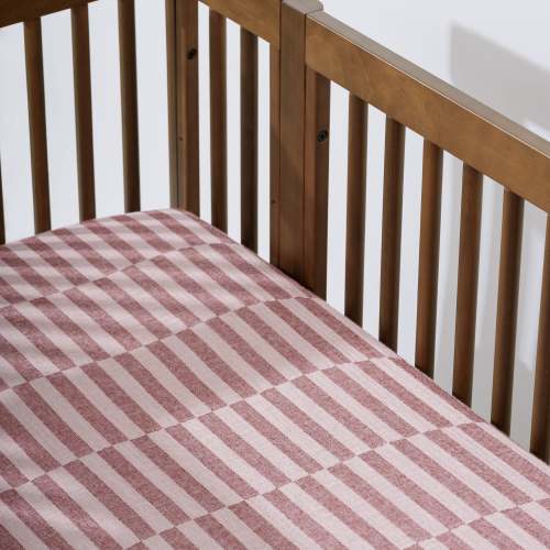 Crib Sheet in GOTS Certified Organic Muslin Cotton