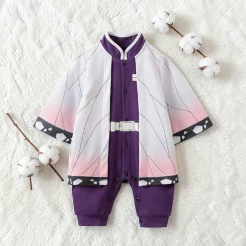 Anime baby Cotton Romper Outfit, Anime long sleeve rompers , Cotton Toddler costume for Anime Fans