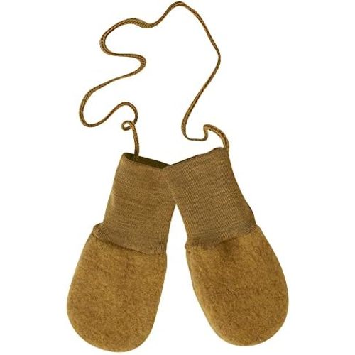 Baby Thumbless Mittens: Organic Merino Wool Snow Gloves with String