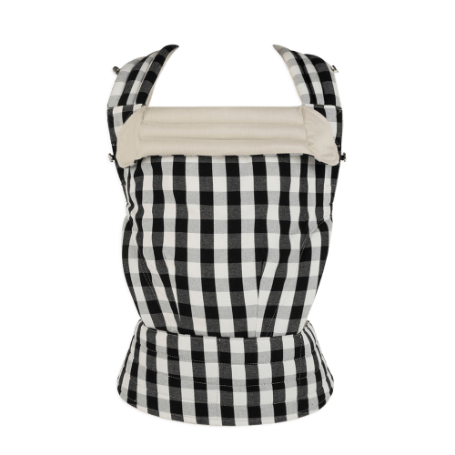 Somomu® Baby Carrier Backpack Black Vichy + White