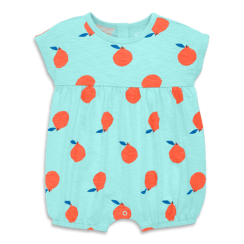 Baby Bubble Shortie In Citrus Burst, 0-3M