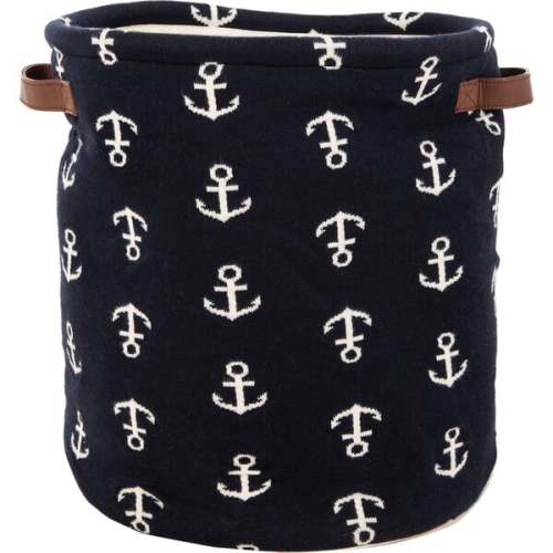 Anchor Storage Basket, Navy - Safavieh | Maisonette