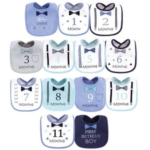 Hudson Baby Infant Boy Cotton Bibs 13pk, Ladies I Have Arrived, One Size - Ladies I Have Arrived 13-Pack - One Size