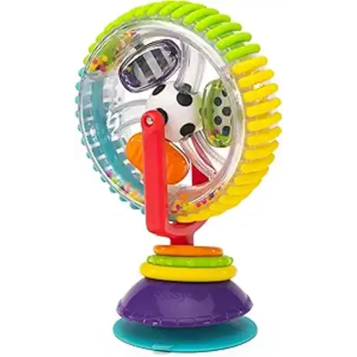 Sassy Wonder Wheel Spinning High Chair Tray Toy, Age 6+ Months