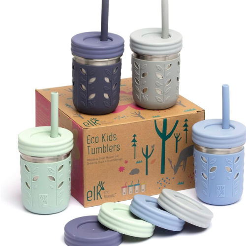 Elk and Friends 10oz Stainless Steel Kids + Toddler Drinking Cups