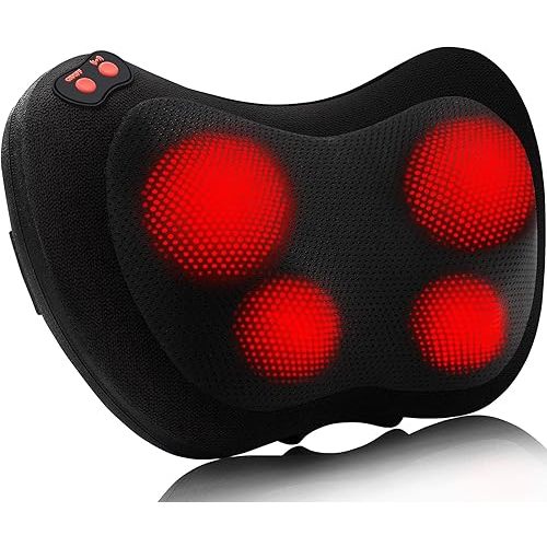 Papillon Back Massager with Heat,Shiatsu Pillow for Body Pain Relief