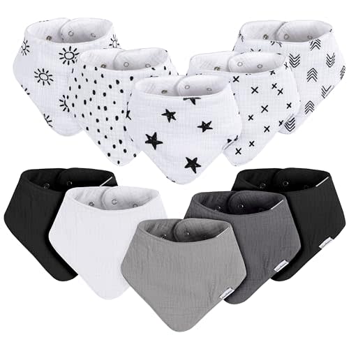 Gerber Unisex Baby Muslin Bandana Bibs