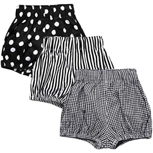 Baby Girls Ruffle Bloomer Shorts Toddler Cute Cotton Linen Panty Diaper Covers