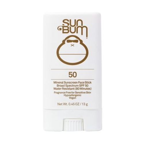 Sun Bum Mineral Face Stick Sunscreen - SPF 50 - 0.53oz: Hypoallergenic, Paraben-Free, Oil-Free, Coconut Scented