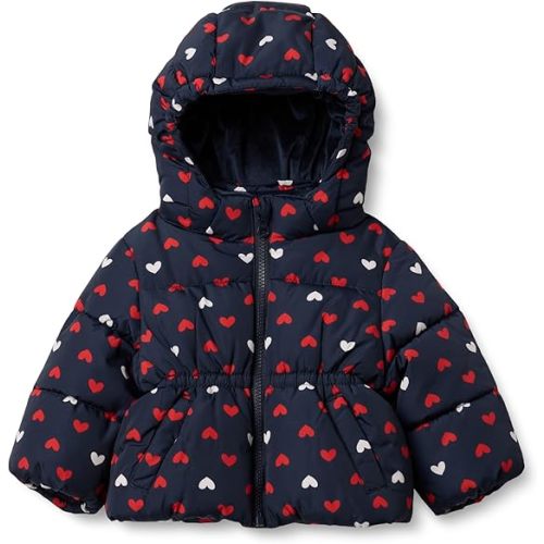 Amazon Essentials x Sofia Grainge Girls' Water-Resistant Hooded Puffer Jacket
