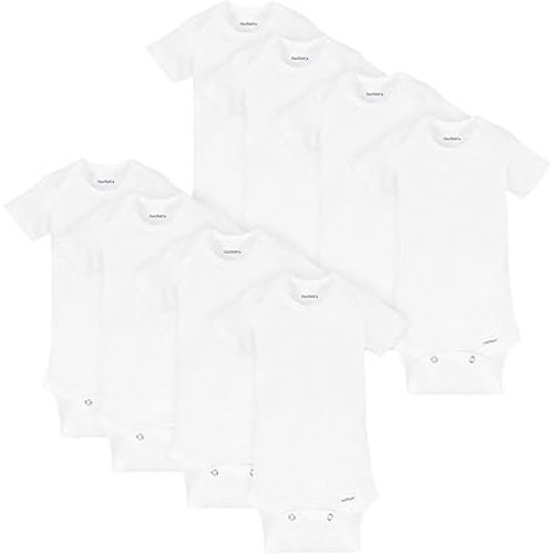 Gerber Unisex-Baby 8-pack Short Sleeve Onesies Bodysuits