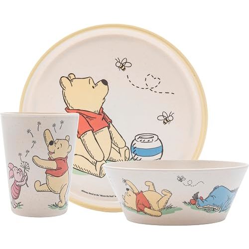 Zak Designs Disney Winnie the Pooh Kids Dinnerware Plate Bowl & Tumbler
