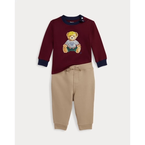 Polo Bear Jersey Tee & Fleece Pant Set