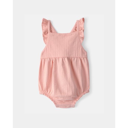 Baby Girl Sleeveless Bubble Romper - Pink | Carter's