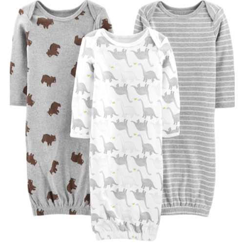 Simple Joys by Carter's Baby 3-pack Neutral Cotton Sleeper Gown