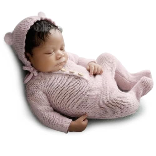 Newborn Photography Prop Girls Outfits Newborn Lace Romper with Headband Infant Princess Costume