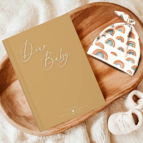 Custom Dear Baby Journal Letters to Baby Pregnancy Journal Baby Keepsake New Mom Gift Baby Book Gift Custom Baby Shower Gift Infant Loss