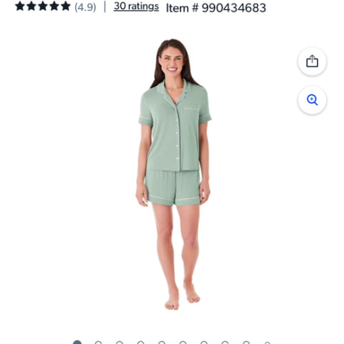 DreamMark Women's 2-Piece Notch Collar Pajama Set - Samsclub.com