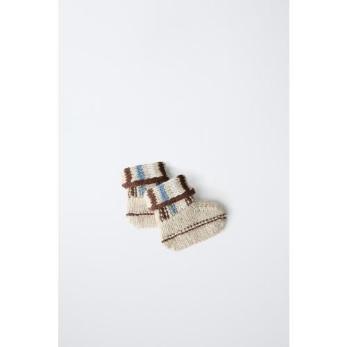 KNIT BOOTIES - Blue | ZARA United States