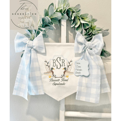 Baby Boy Mallard Banner