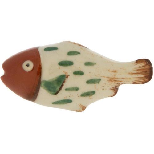 Orange Fish Knob
