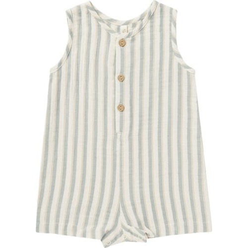 Rylee + Cru Maverick Stripe Cotton Henley Romper | Nordstromrack