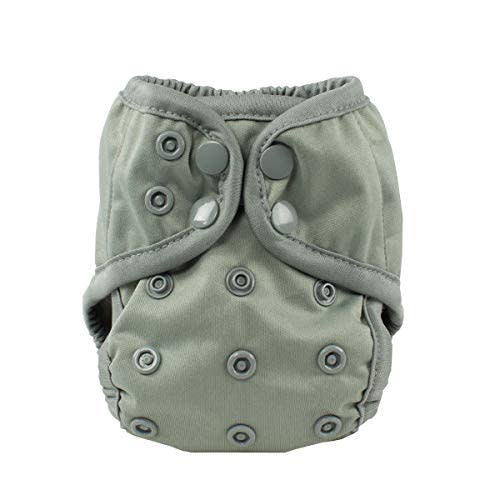 OsoCozy Newborn Reusable Cloth Diaper Covers - Adjustable Snap Fit & Double Leg Gussets for Baby Boys & Girls from 6-12 Pounds. Use with Prefold, Flat or Fitted Cloth Diapers or Snap-in Inserts