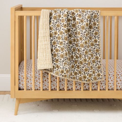 Laney Floral Reversible Baby Quilt