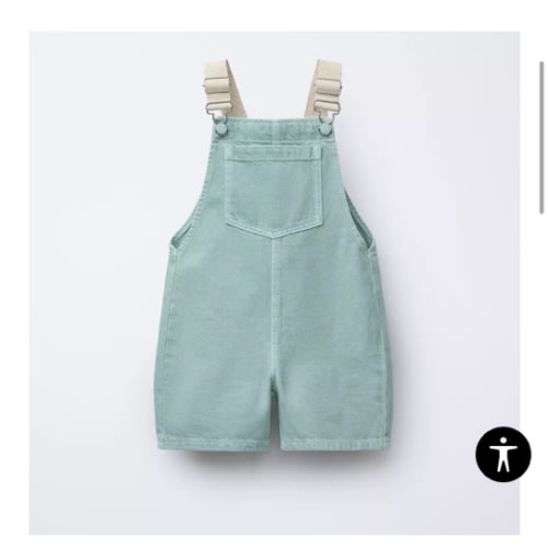 SERGED OVERALL SHORTS - Aquamarine | ZARA United States