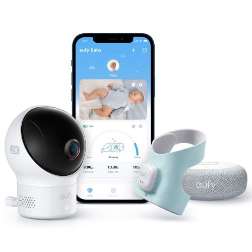 eufy S340 Smart Sock with Camera in White and Blue