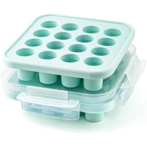 Souper Cubes My Milk Silicone Breast Milk Freezer Trays, Mint, 2-Pack