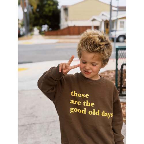 Good Old Days Pullover | Chocolate