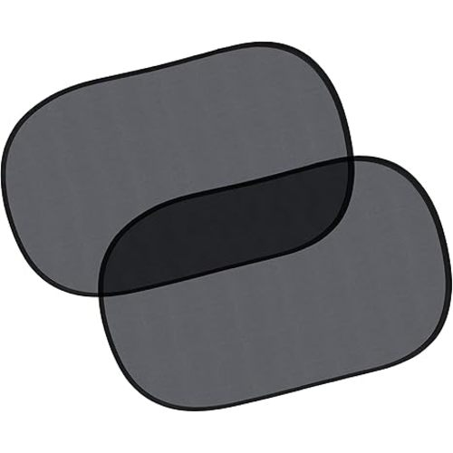 EcoNour Car Window Shades for Baby (2 Pack Transparent) | Sun Shade Window for Kids | Shades for Side Windows | Automotive Sun Protection from UV & Sun Glare | Car Baby Accessories | Medium 20"x12"