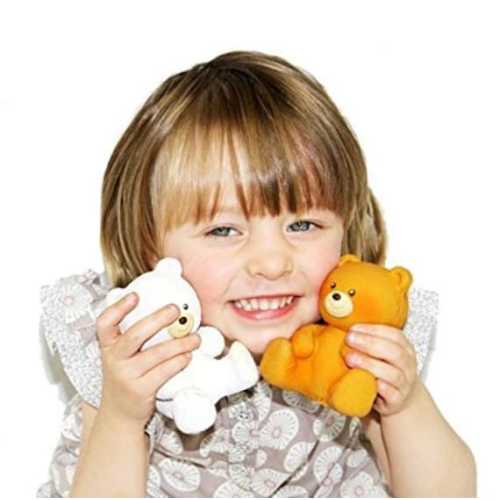 Natural Rubber Brown Bear Bath & Teether Toy Baby Toy - Etsy