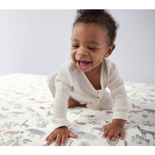 Safari Organic Cotton TENCEL™ Crib Fitted Sheet