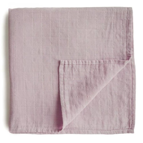 Muslin Swaddle Blanket ‘soft mauve’