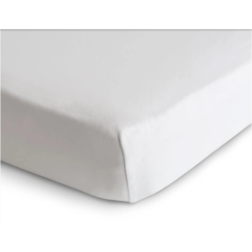 Mushie Stretchy Crib Sheet – White