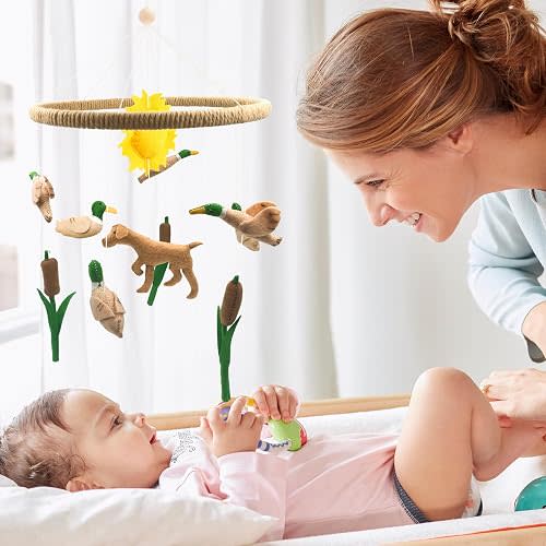 Teeloray Baby Mobile for Crib Mallard Duck Baby Crib Mobile for Boys Girls