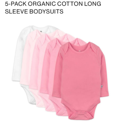 5-Pack Organic Cotton Long Sleeve Bodysuits | Honest Baby Clothing